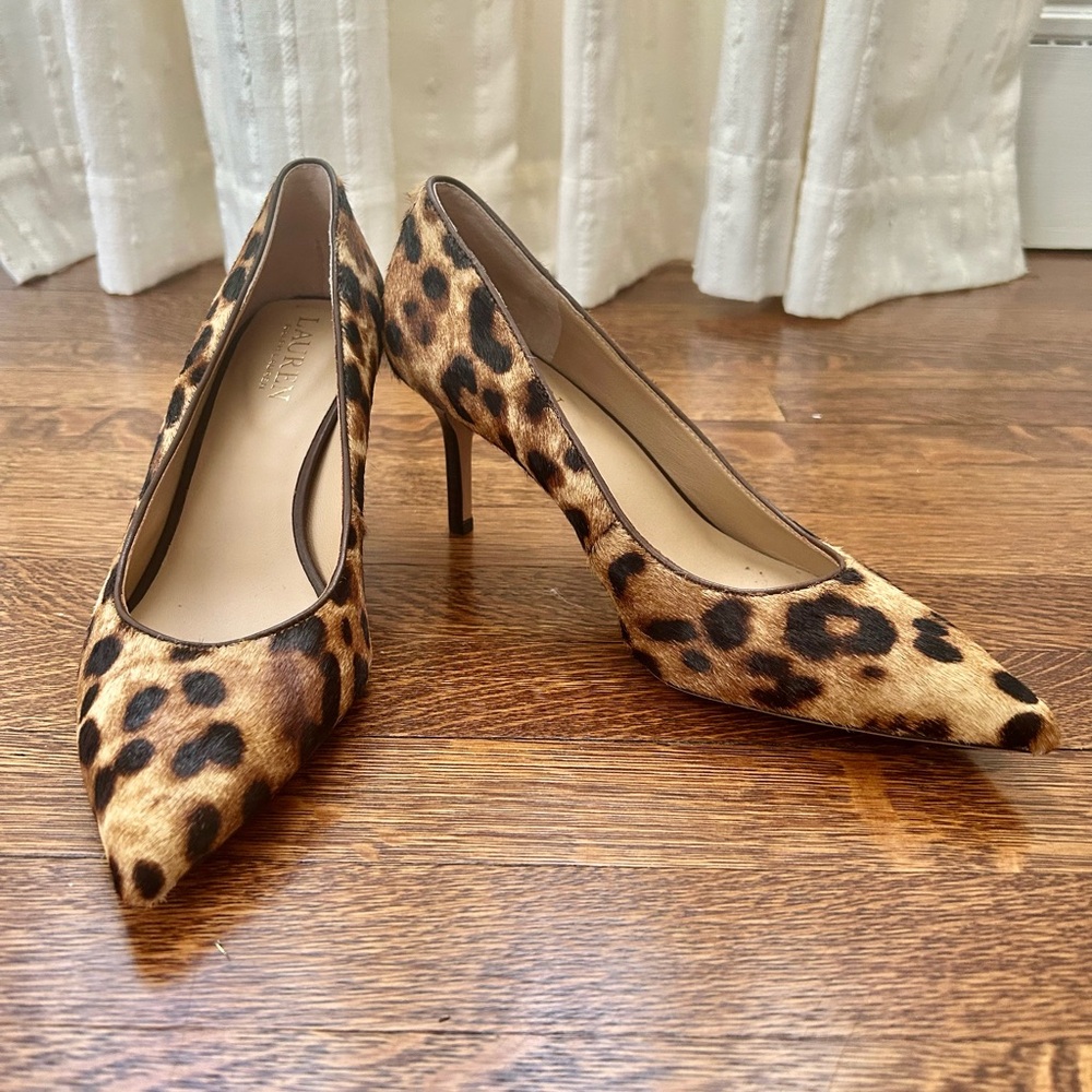 Ralph Lauren Leopard Print Heels